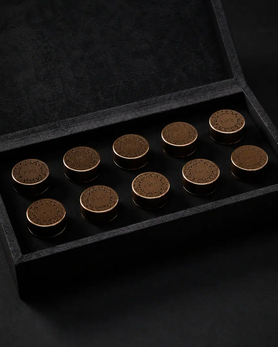 A clear, magnified view of the individual pill arrangement of Baekrok Gongjindan